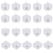 20-teiliges Teelichthalter-Set mit Dochten für DIY-