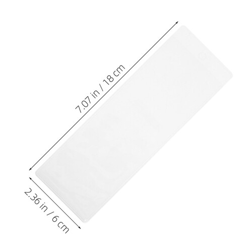 20 transparente pvc-lesezeichenhüllen mit loch schutz 2