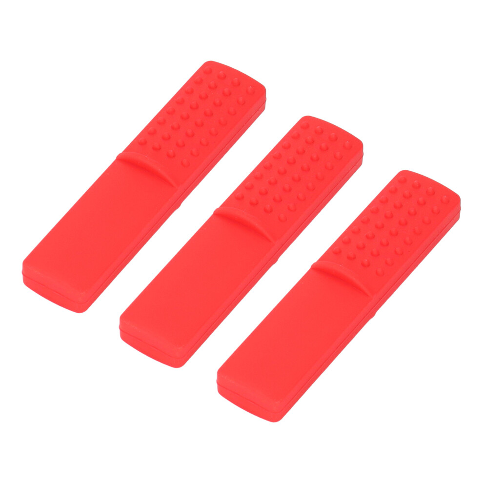 Baby Teething Toy 3Pcs Freezable Silicone Infant Chew Bpa Free Red