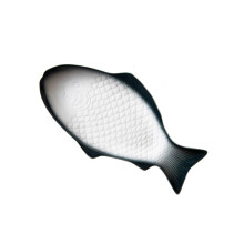 keramische fischförmige schale, snack-tablett 11 zoll,