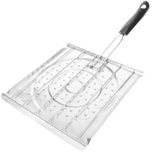 quesadilla-maker 2 in 1 mit grill- und backfläche, klappbar – silber