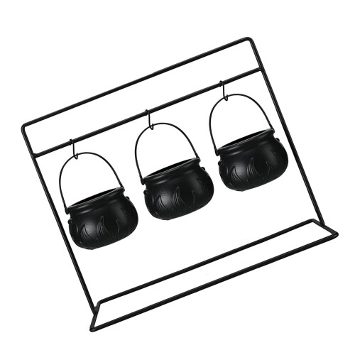 Ensemble de chaudrons de sorcières en plastique, avec-3 pièces