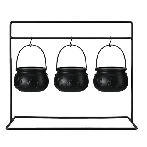 Ensemble de chaudrons de sorcières en plastique, avec-3 pièces 1