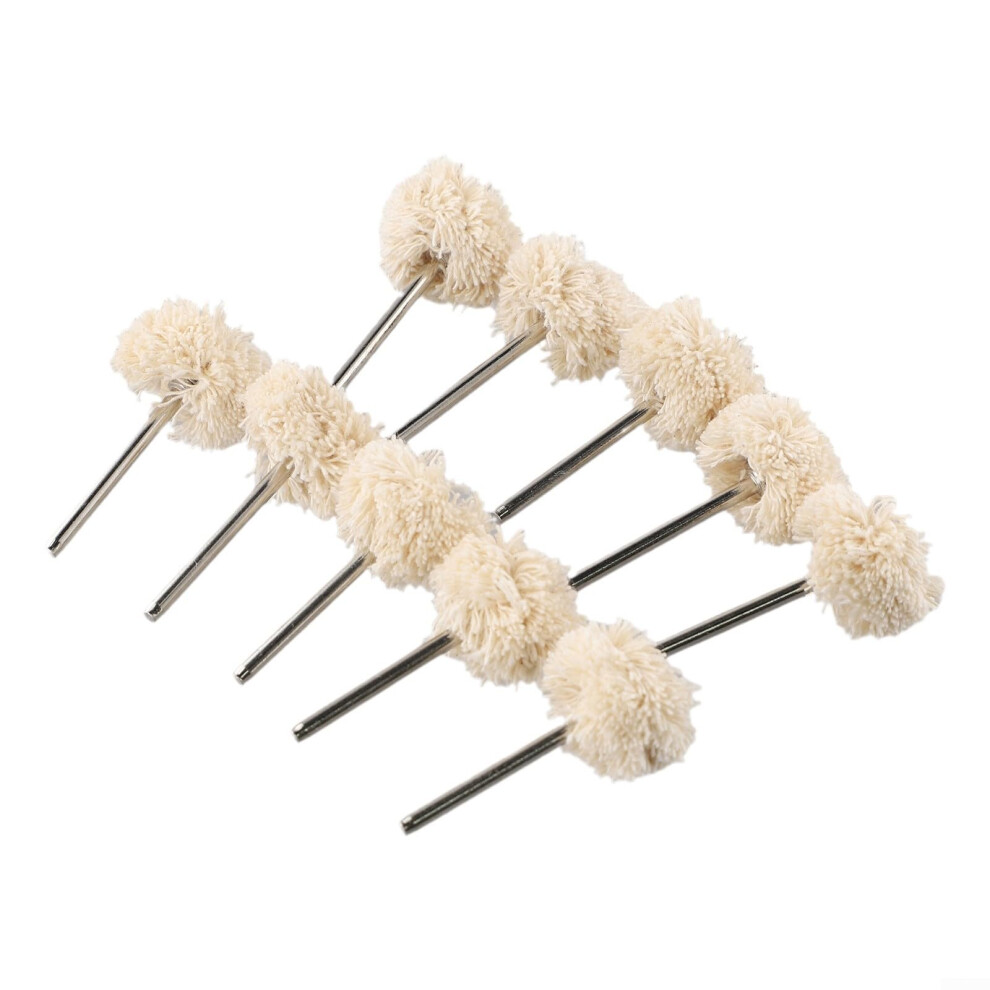 Wool Polishing Pads 10 Pack With 3Mm Shank For Rotary Tool Grinding And Buffing 9067246409951