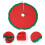 1Pc Green Traditional Felt Tree Skirt Decorative Tree Base Mat 2