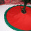 1Pc Green Traditional Felt Tree Skirt Decorative Tree Base Mat 8