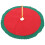 1Pc Green Traditional Felt Tree Skirt Decorative Tree Base Mat 5