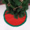 1Pc Green Traditional Felt Tree Skirt Decorative Tree Base Mat 9