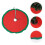 1Pc Green Traditional Felt Tree Skirt Decorative Tree Base Mat 10