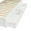 3ft White L-Shape Daybed, Charging Station&Storage 6