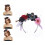Colorful Simulated Flower Hairband Thin Side-Multicolour 5