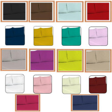 (Navy Blue, Super king) Flat Sheets Plain Dyed 100% Poly Cotton Percale Quality Soft Bed Sheet Or Matching Pillowcases All Sizes