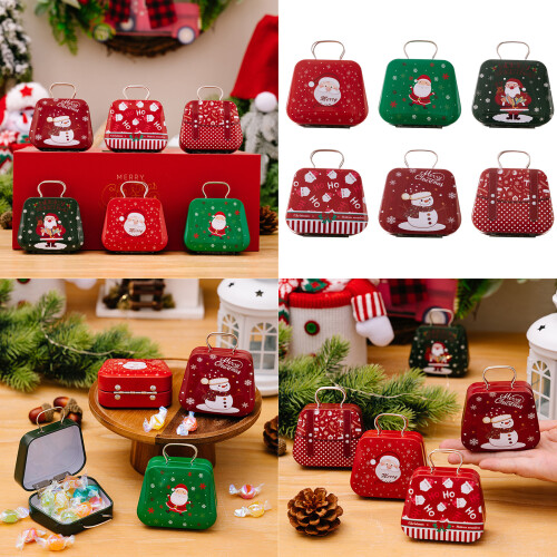 Convenient Christmas Storage Case Festival Iron Candy-AB model 2