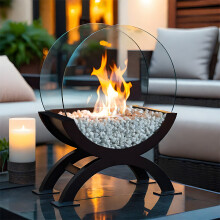 Large Fireplace 48cm Ethanol Firepit Fire Bowl Pot
