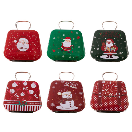 Convenient Christmas Storage Case Festival Iron Candy-AB model 1