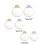 6Pcs/lot Clear Empty Christmas Ball Ornaments with-Silver 8cm 6