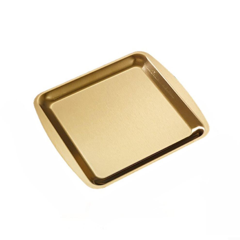Stainless Steel Food Storage Tray BBQ Flat Dish Gold 23x17 For Bread Pastry And Fruits-image-OPC-PMH99Z6-NEW
