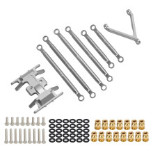 Aluminium-Kettensatz für Axial SCX24 RC-Car 1/24, rostfrei Titan
