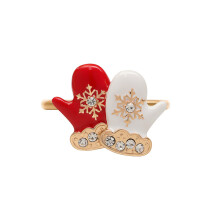 Christmas Wreath Napkin Rings Snowflake Napkin Holder- 16