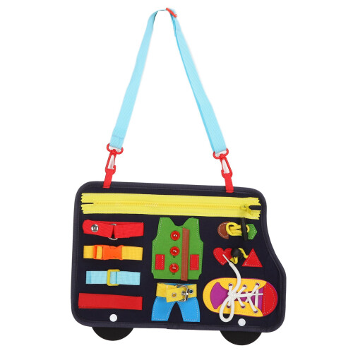 Sensory Activity Board Puzzle Bus for Dementia, Hand-Eye Coordination 1
