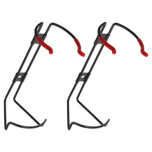 2Pièces Support Extincteur Noir En Acier Pour Maison Et Bureaux