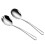 1 Set Salatlöffel Salatgabel Salat Servierbesteck (Silber) 2