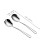 1 Set Salatlöffel Salatgabel Salat Servierbesteck (Silber) 8