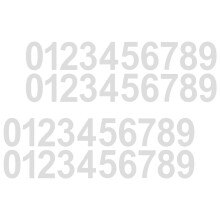 4Sets Reflektierende Zahlenaufkleber Weiß Für Mülltonnen & Briefkästen