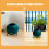 Ceramischer Runder Verzinktem (Blau) 9