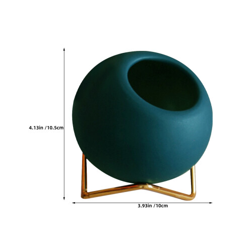 Ceramischer Runder Verzinktem (Blau) 2
