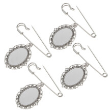4Stk Einfache Abschluss-Boutonniere Wärmeübertragung Leere Brosche