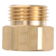 Precision Messing Schlauchadapter 1-1/16 Zoll Auf 3/4 Zoll Mit Dichtscheibe
