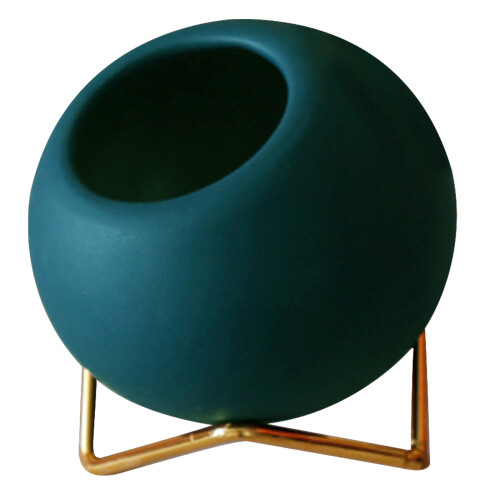Ceramischer Runder Verzinktem (Blau)