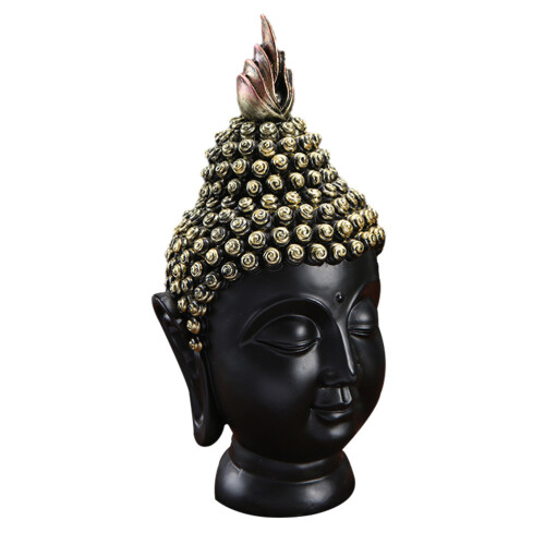 Buddha Kopf Skulptur Harz Indoor