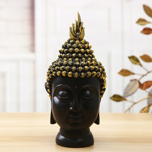 Buddha Kopf Skulptur Harz Indoor 2