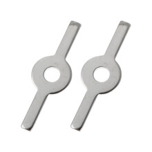 1 set, 2 , edelstahlzubehör für (silber)
