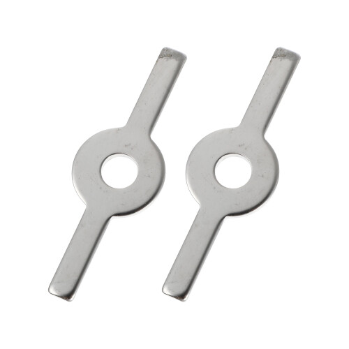 1 set, 2 , edelstahlzubehör für (silber)