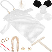 1 set taschenbau-kit mit umhängetasche, material, kettenbeutel & zubehör