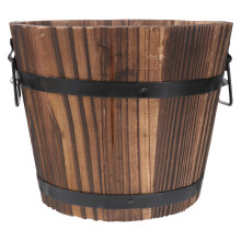 runder holz-blumenkübel für zuhause, büro, garten, hochzeitsdekoration