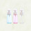 3Stk 100Ml Leere Sprühflaschen Für Transparent Blau Rosa 2