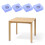 16 quadratische Möbelgleiter transparent für , , Sofa 6