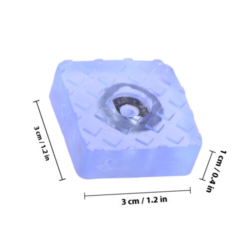 16 quadratische Möbelgleiter transparent für , , Sofa 2