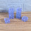 16 quadratische Möbelgleiter transparent für , , Sofa 8