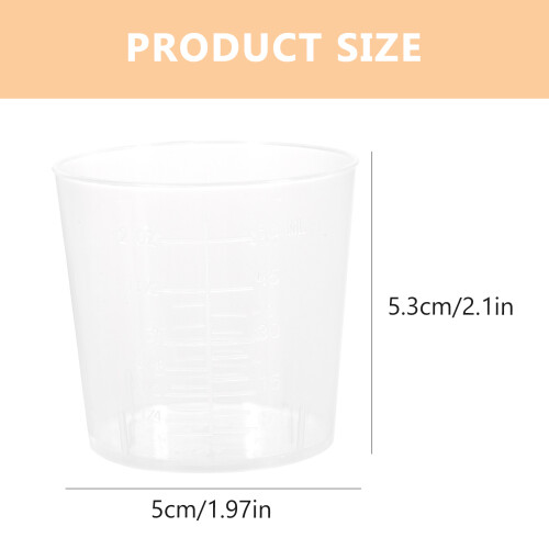 20 60 ml kunststoff messbecher für , farbmischung, labor 1