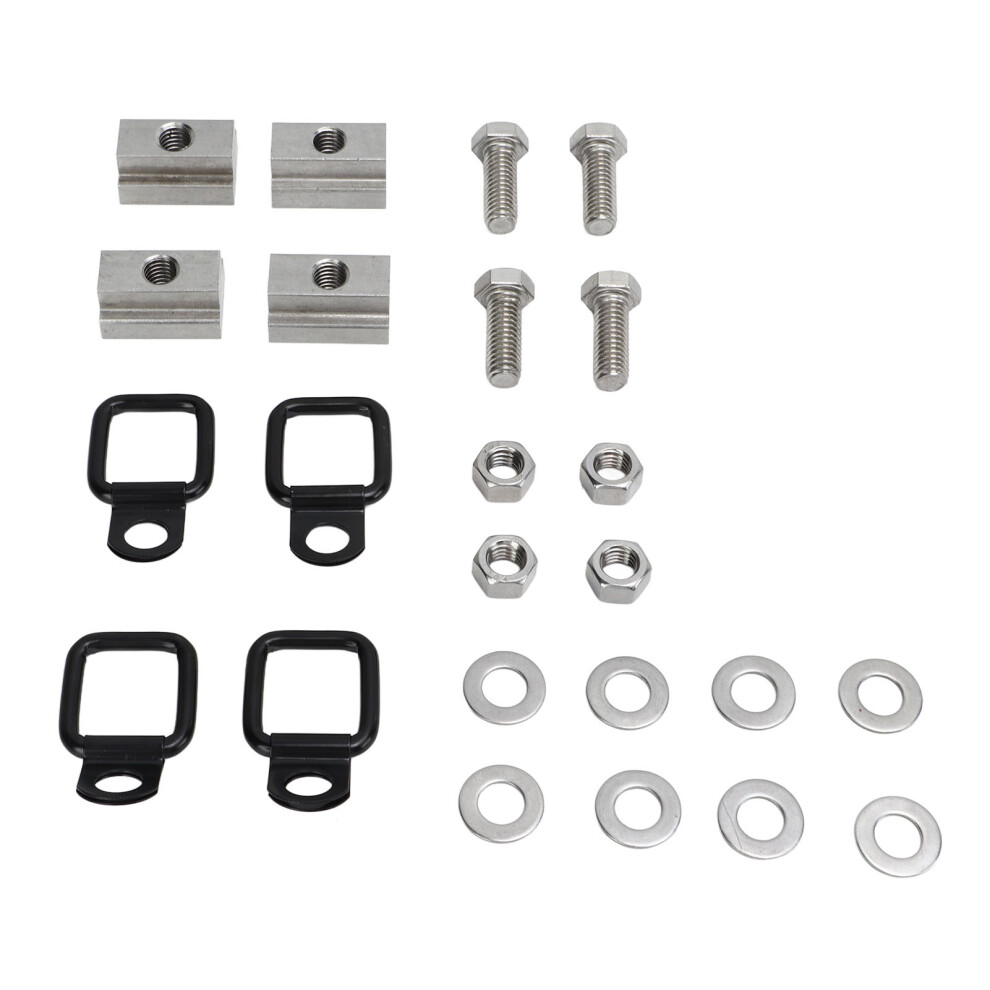 Heavy-Duty Metal T-Track Rail Cleat Nut Set For Pickup Truck Bed (Fits Tundra, Tacoma) 9301356534173