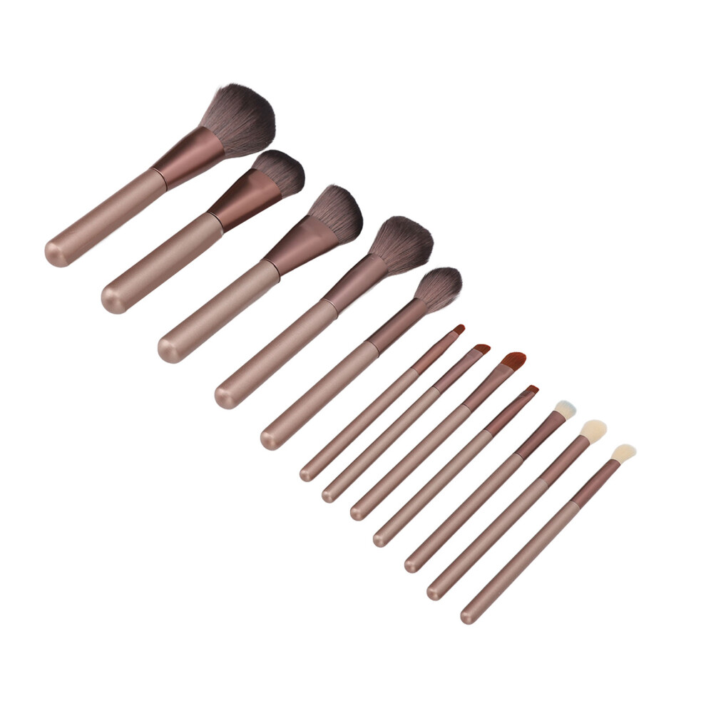 12pcs Makeup Brush Set Soft Synthetic Fibers with PU Leather Storage Bag