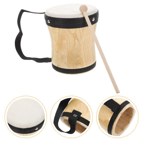 set educatieve kinderpercussie-instrumenten met schapenvacht 's 2