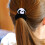 2 fell-scrunchies pandas, elastische plüsch-haargummis 7