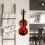 set viool wandmontage hanger voor 5
