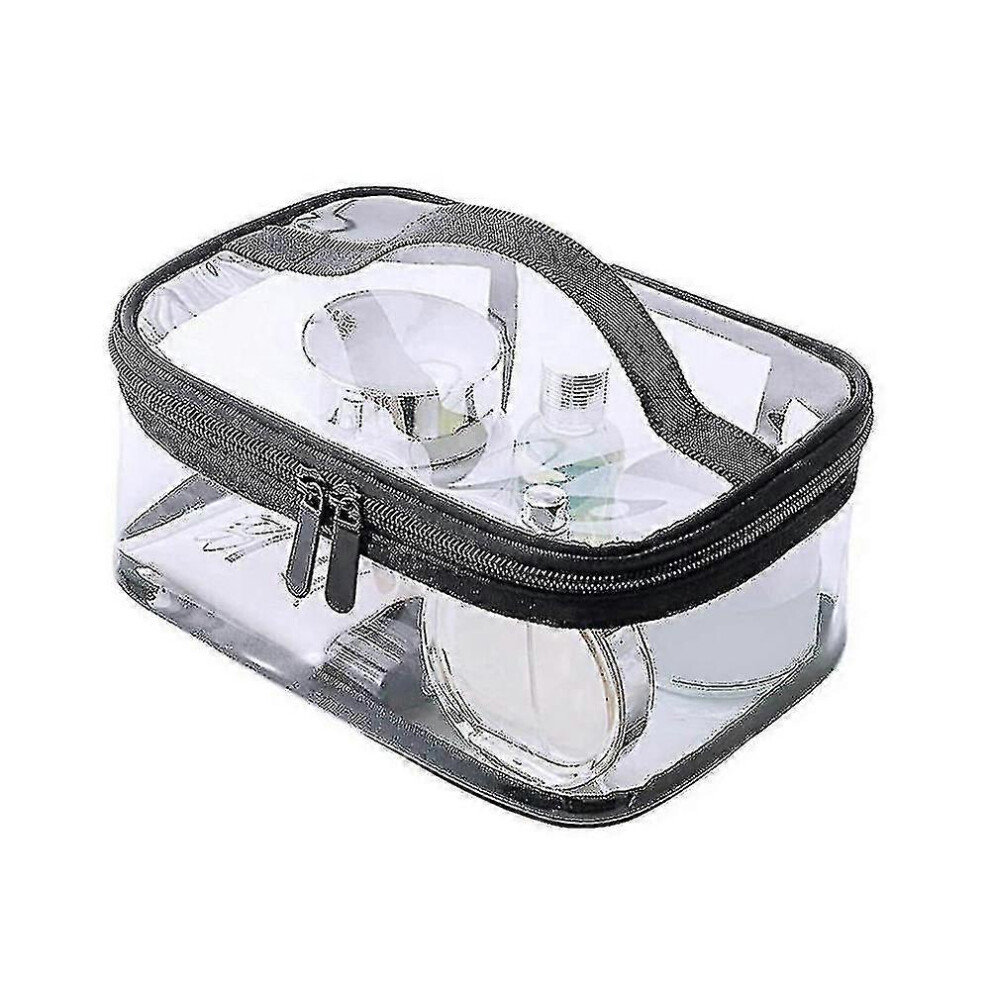 Kikidex (As Show, One Size) Clear Make Up Bag, Cosmetic Bag Waterproof Pvc Travel Bag Brushes Organizer